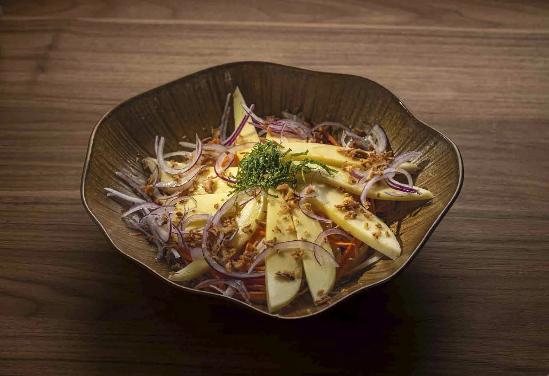 Ensalada de Mango con Vinagreta de Kumquat